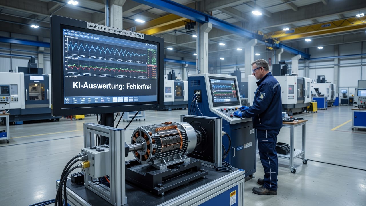 KI prüft Elektromotoren direkt am Prüfstand auf Abweichungen