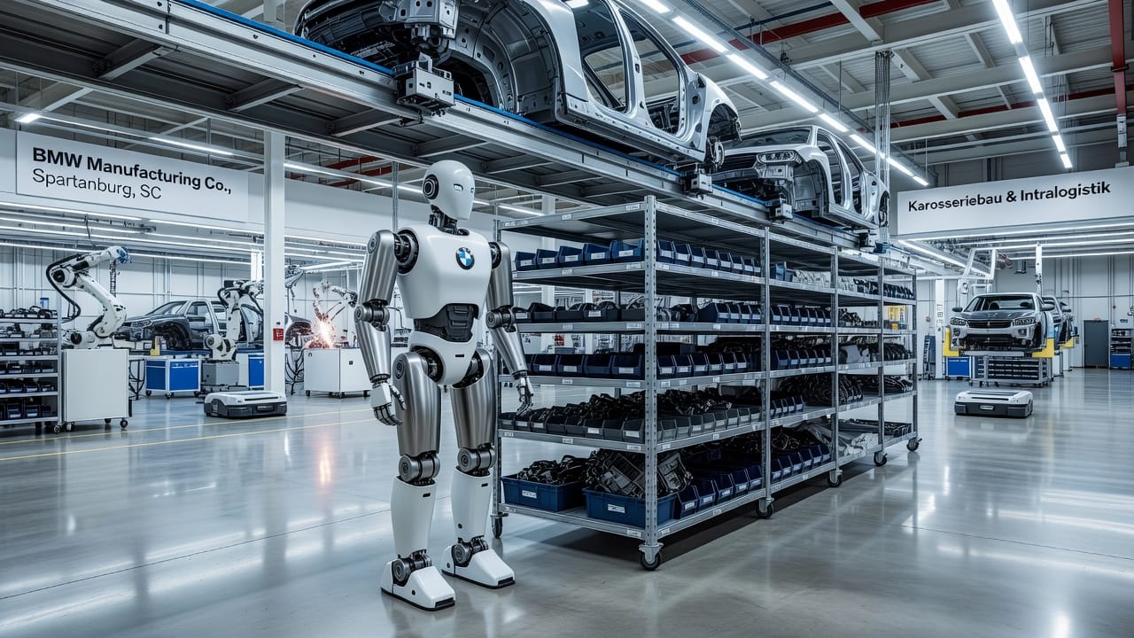 BMW testet Figure 03 in Spartanburg für Logistikaufgaben