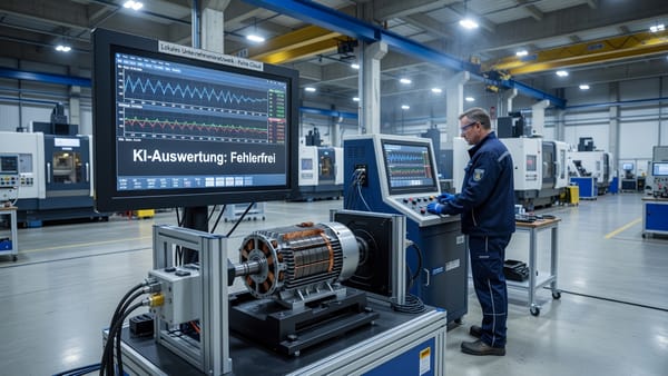 KI prüft Elektromotoren direkt am Prüfstand auf Abweichungen